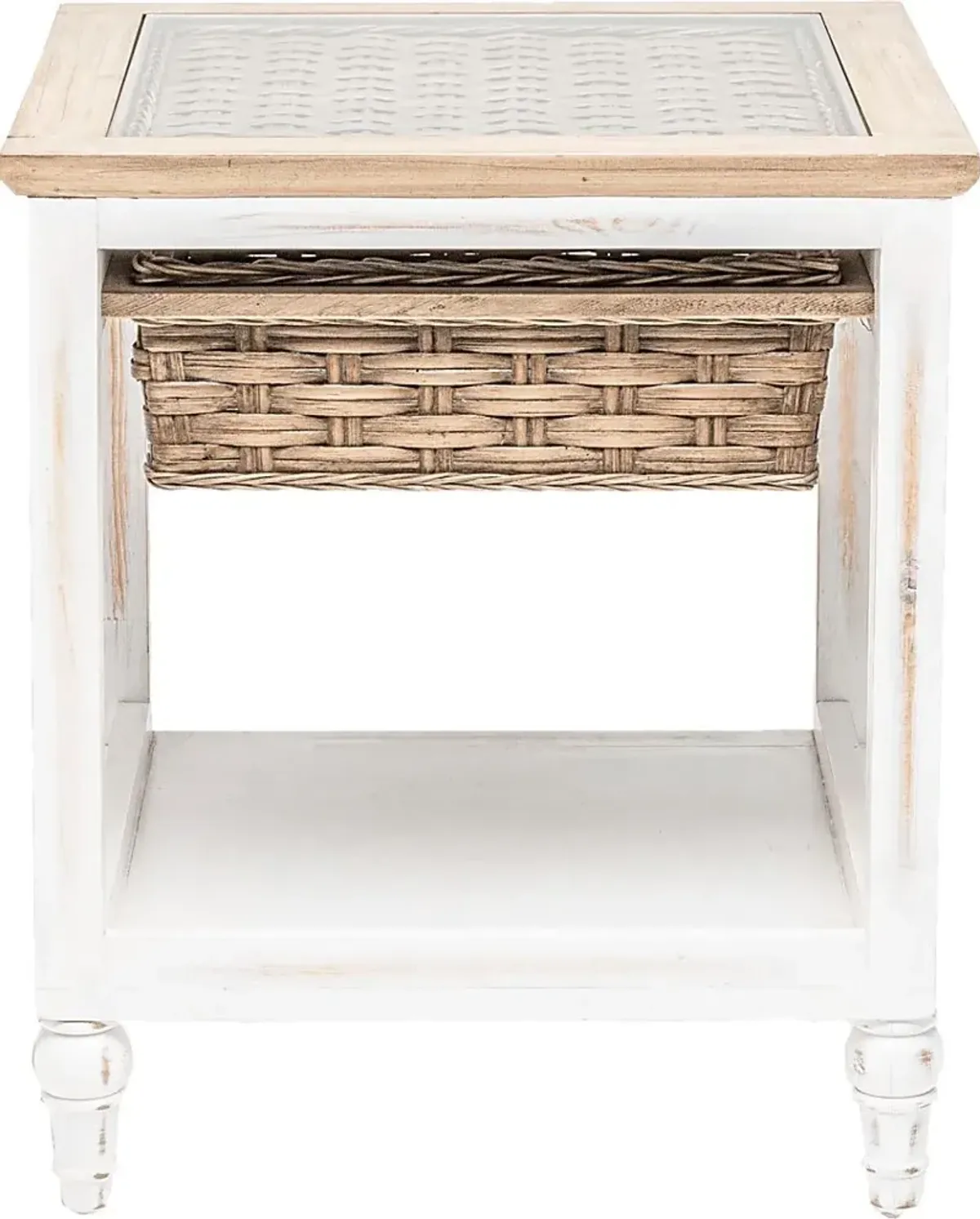 Melkre White End Table