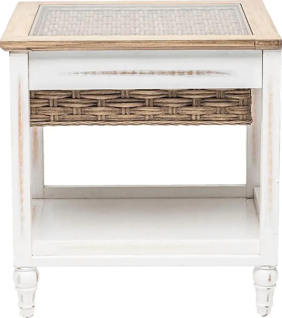 Melkre White End Table