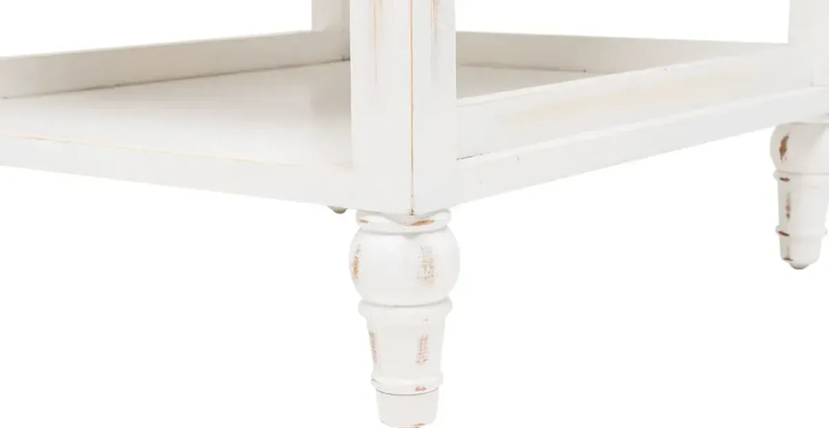 Melkre White End Table