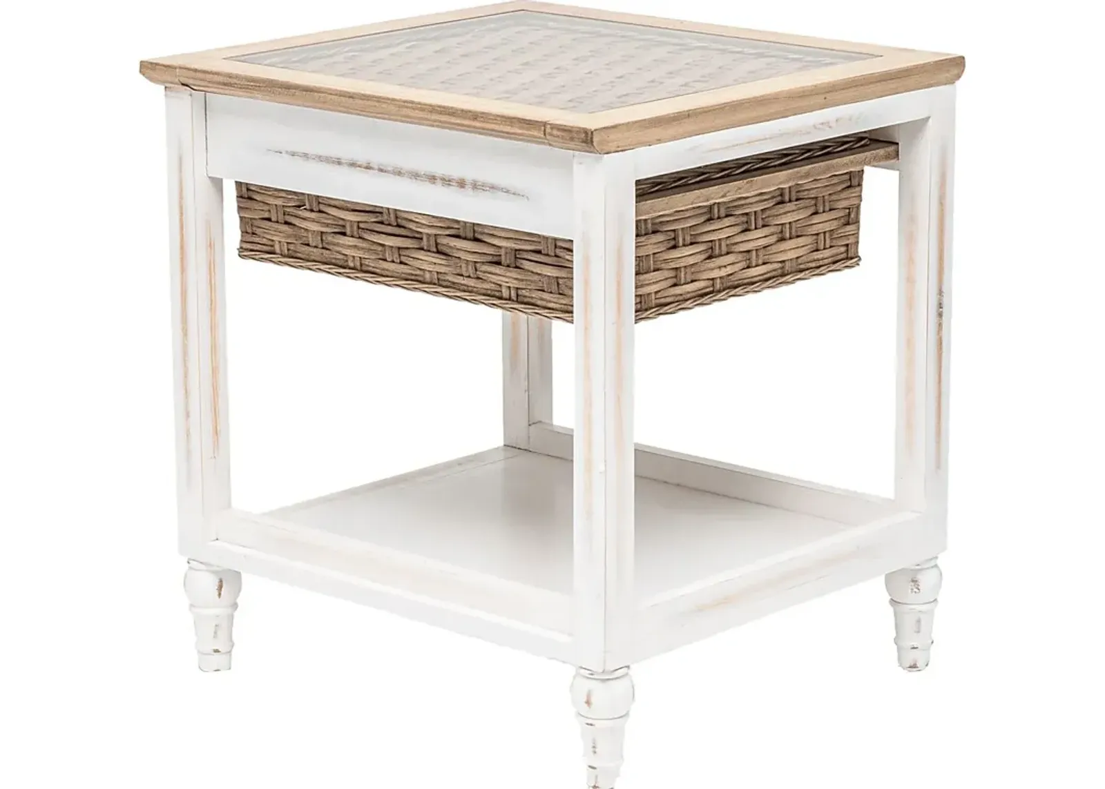 Melkre White End Table