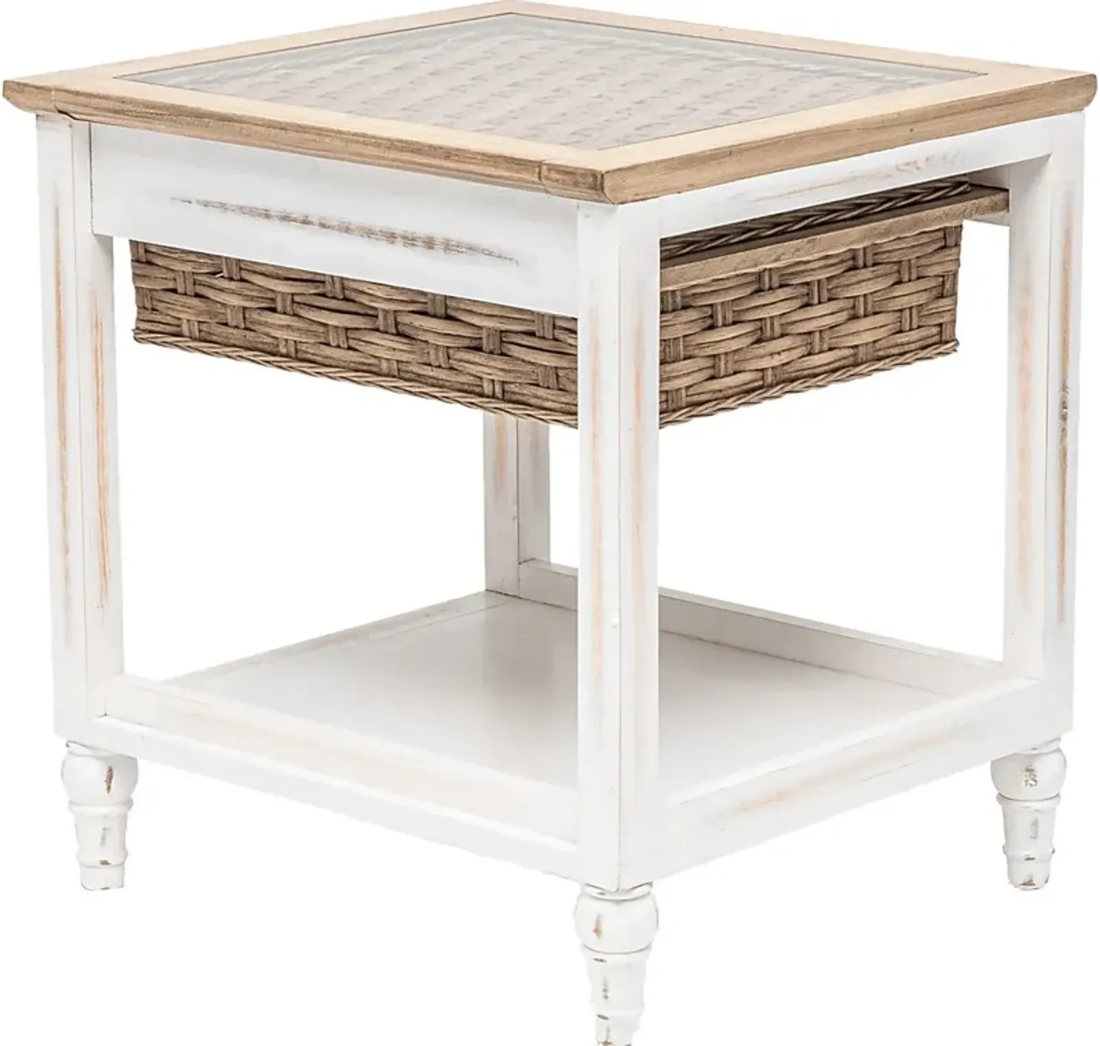 Melkre White End Table