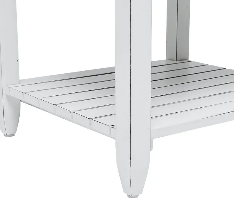 Owoth Gray/White Large End Table