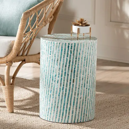 Muldrow Blue End Table