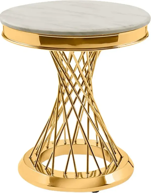 Chauos Gold End Table