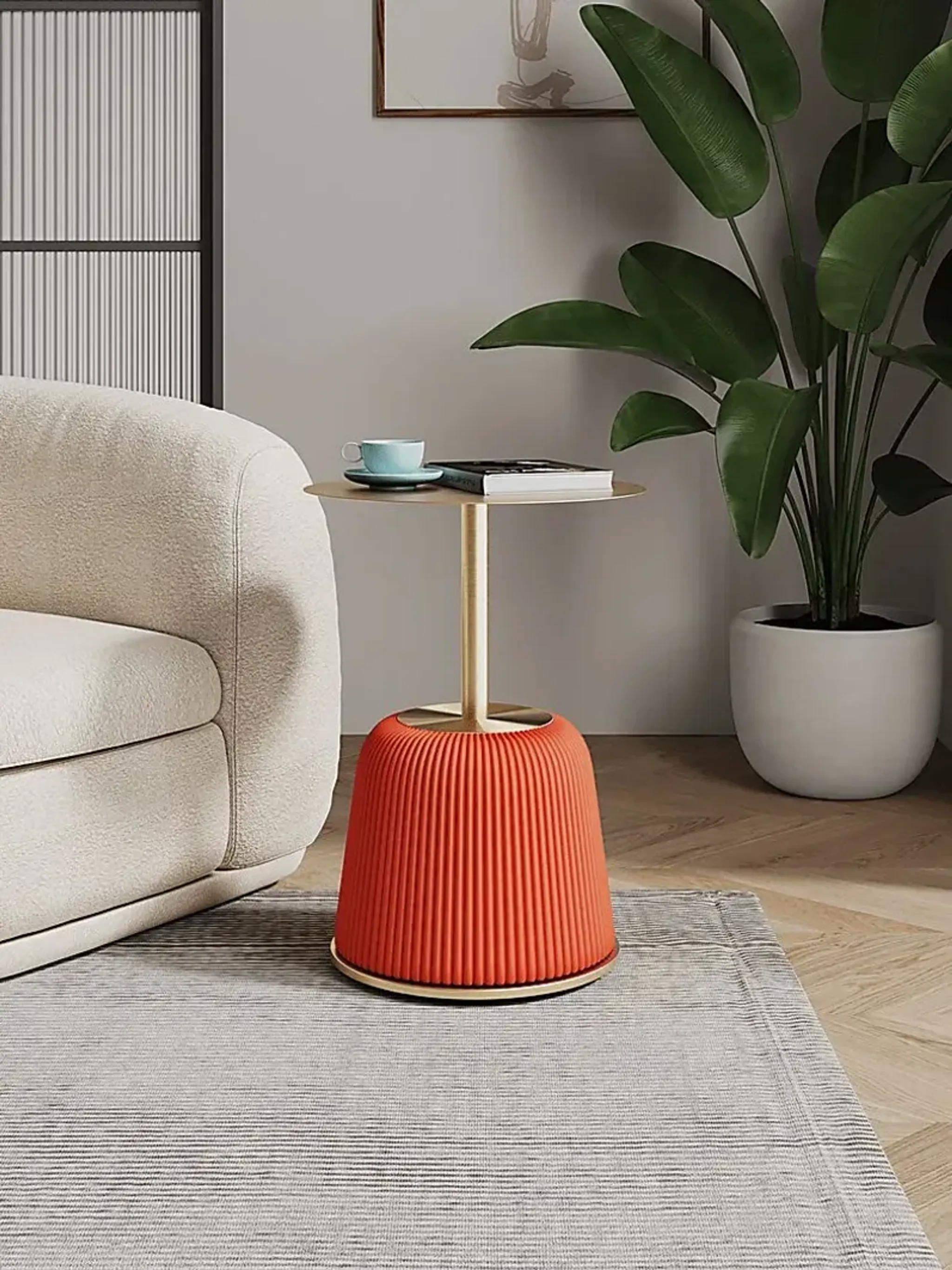 Broomcage I Orange End Table Rooms To Go | Furniture.com