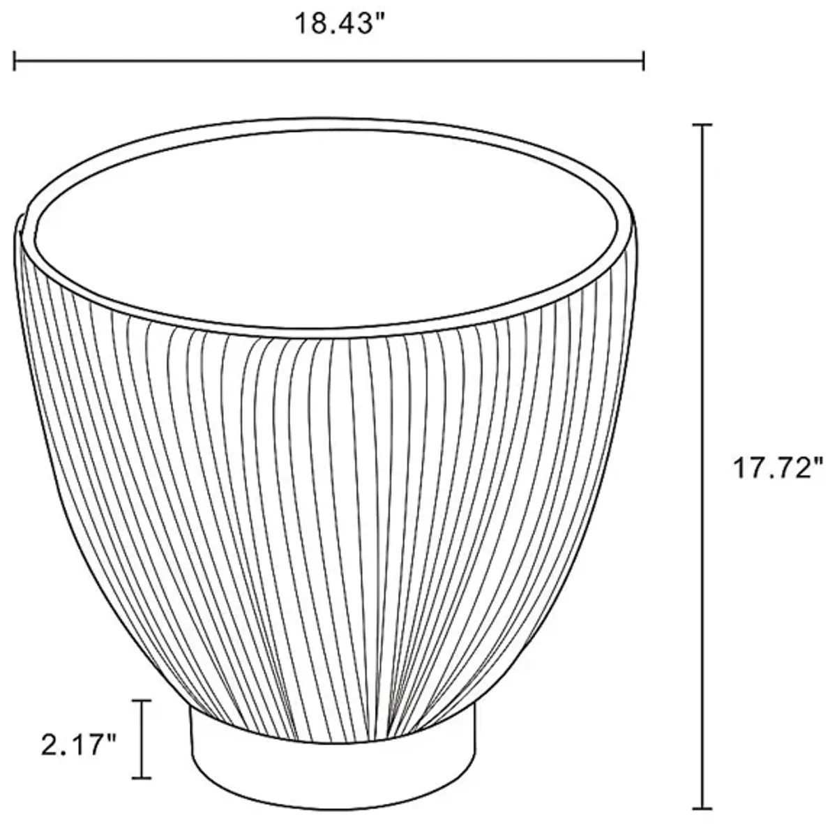 Broomcage III Cream End Table