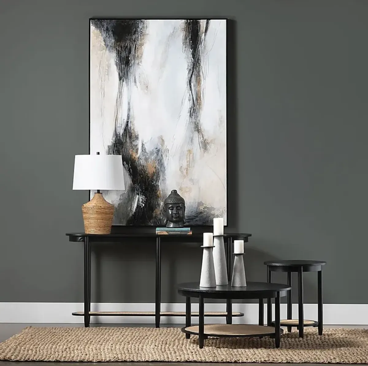 Anchura Black End Table