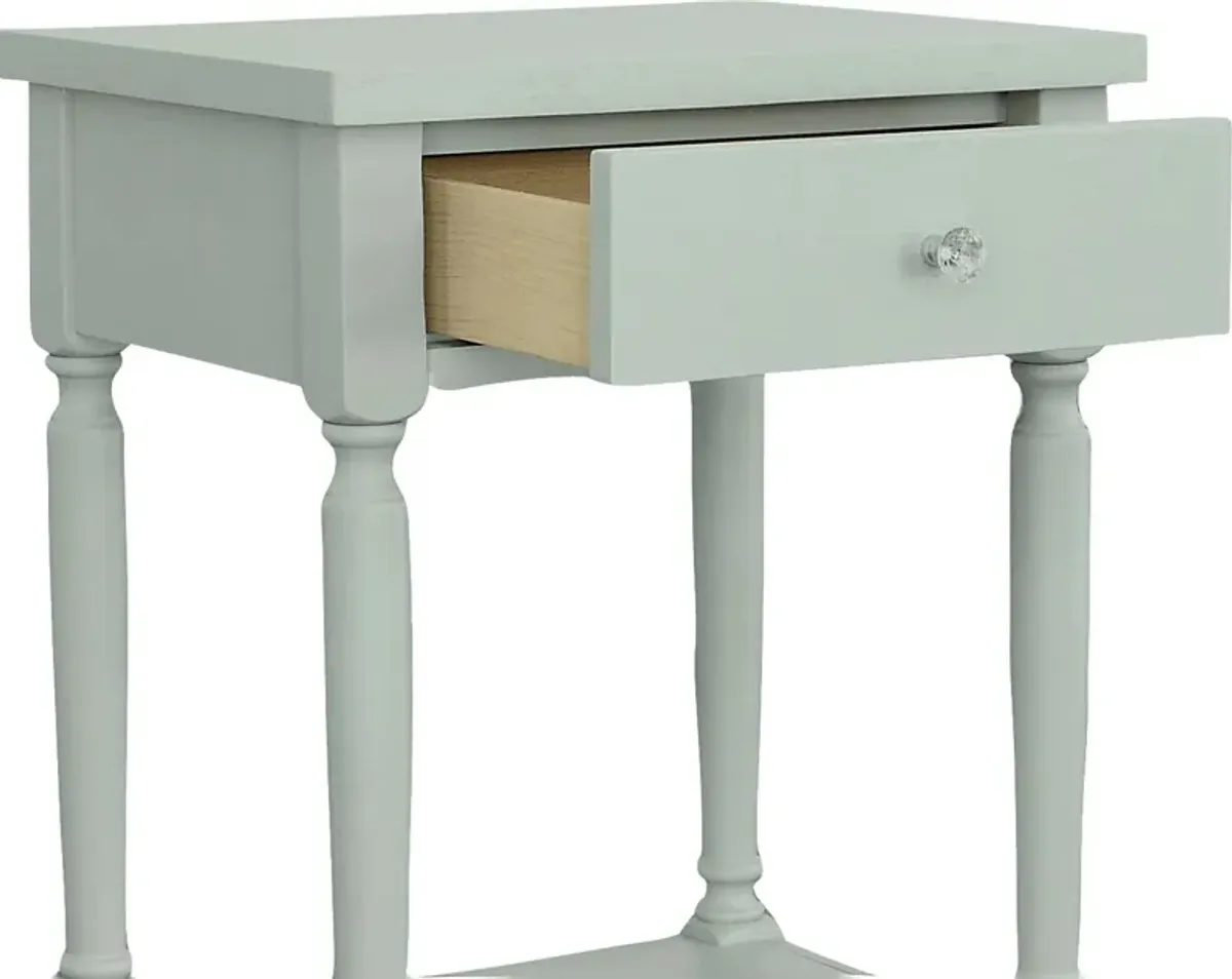 Delphinium Gray End Table