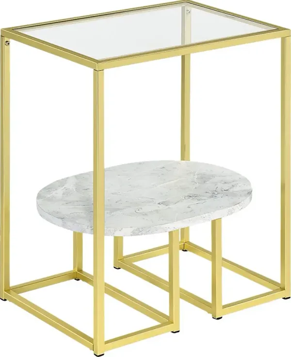 Greencastle Gold End Table