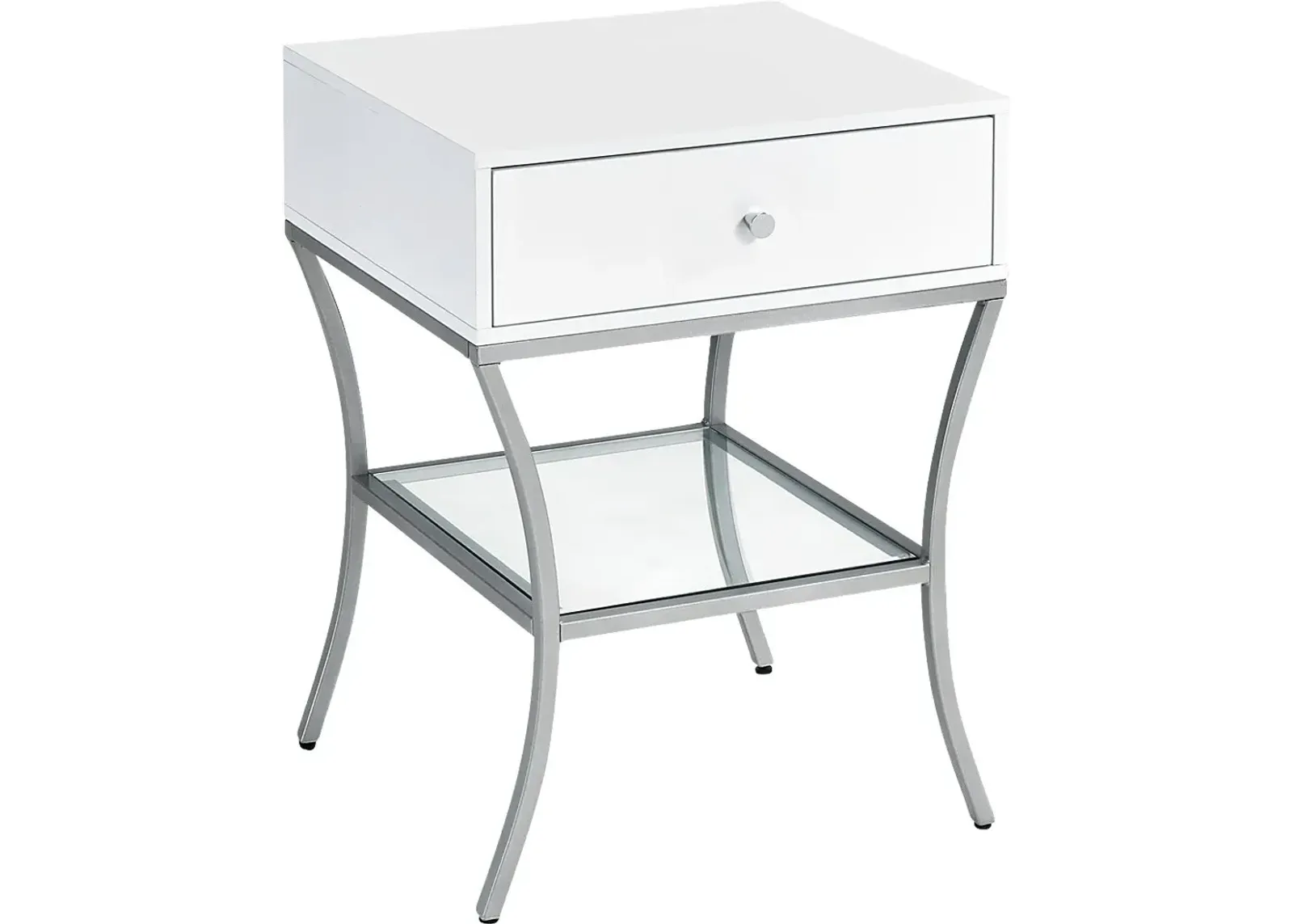 Gingerspice White End Table