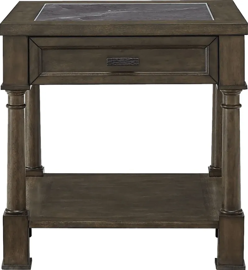 Eakins Brown End Table