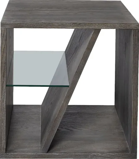 Guildmore Charcoal End Table