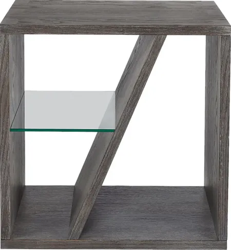 Guildmore Charcoal Chairside Table
