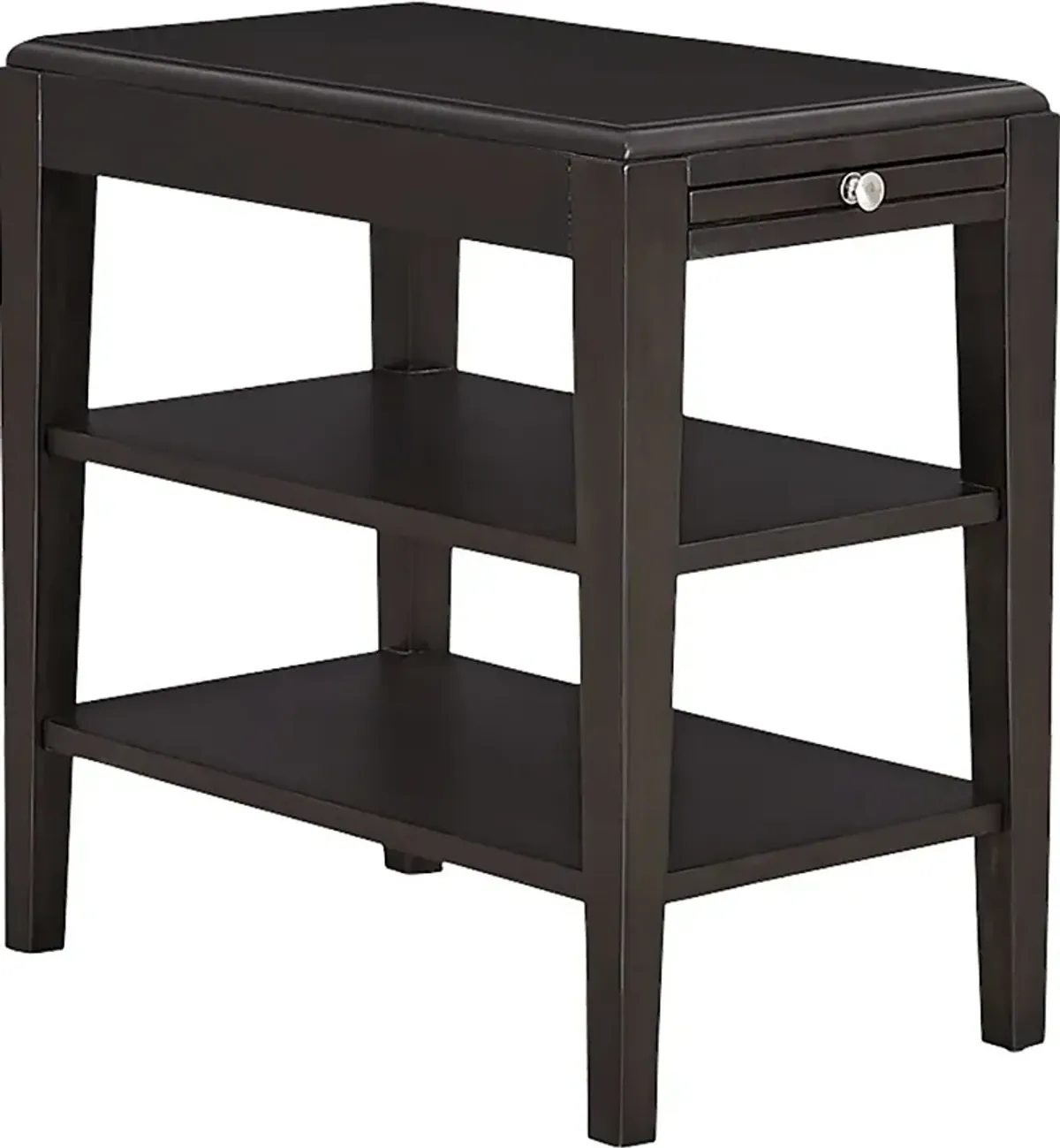 Silentwood Espresso Chairside Table