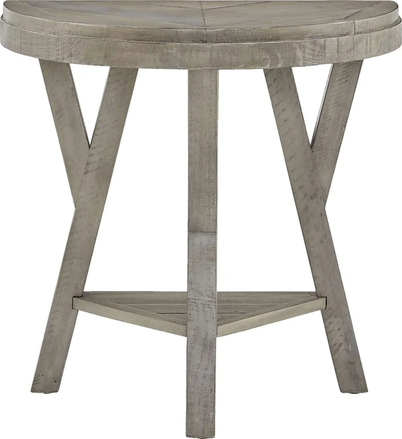 Tommye Gray Chairside Table