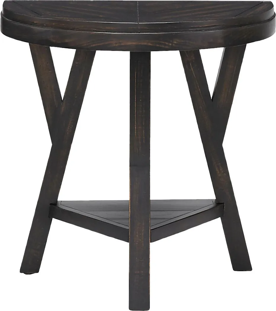 Tommye Black Chairside Table