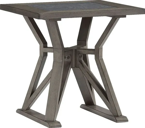 Travistock Gray End Table