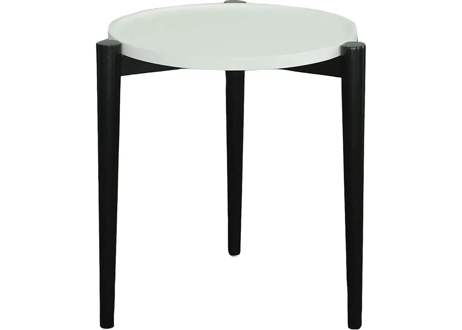 Virgate Black End Table