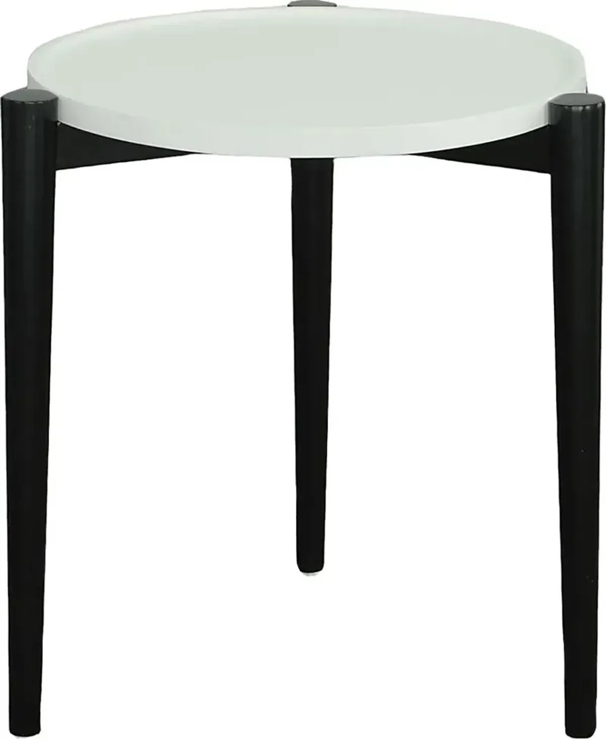 Virgate Black End Table