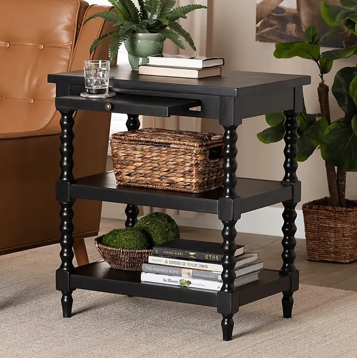 Beecreek Black End Table