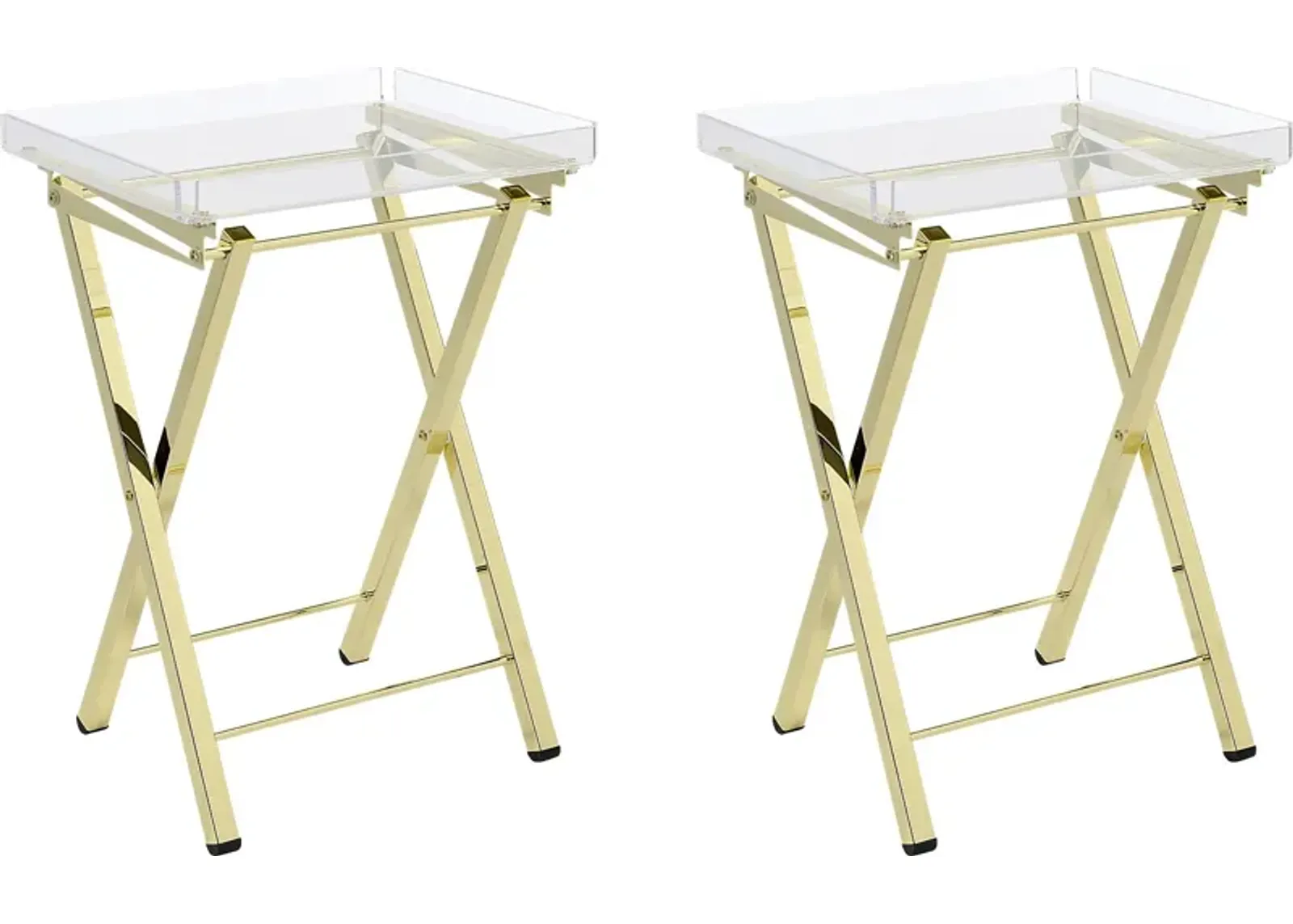 Paeoni Gold End Table, Set of 2