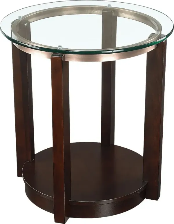 Crowware Espresso End Table