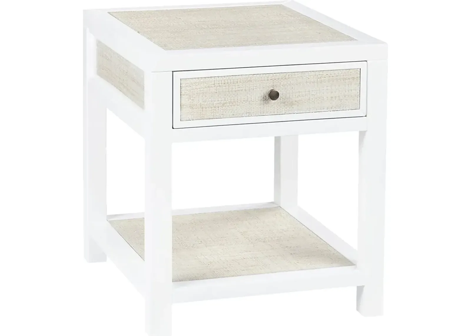 Parkmont White End Table