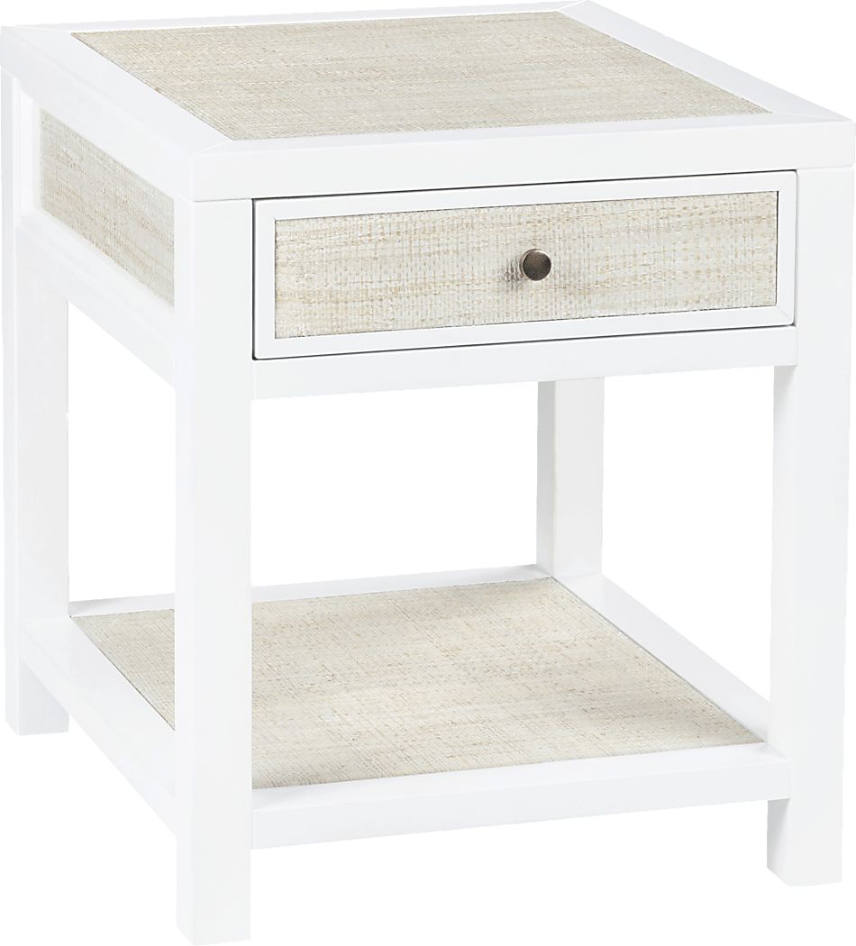 Parkmont White End Table