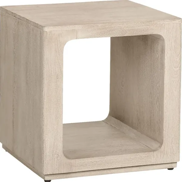 Stonecrop Beige End Table