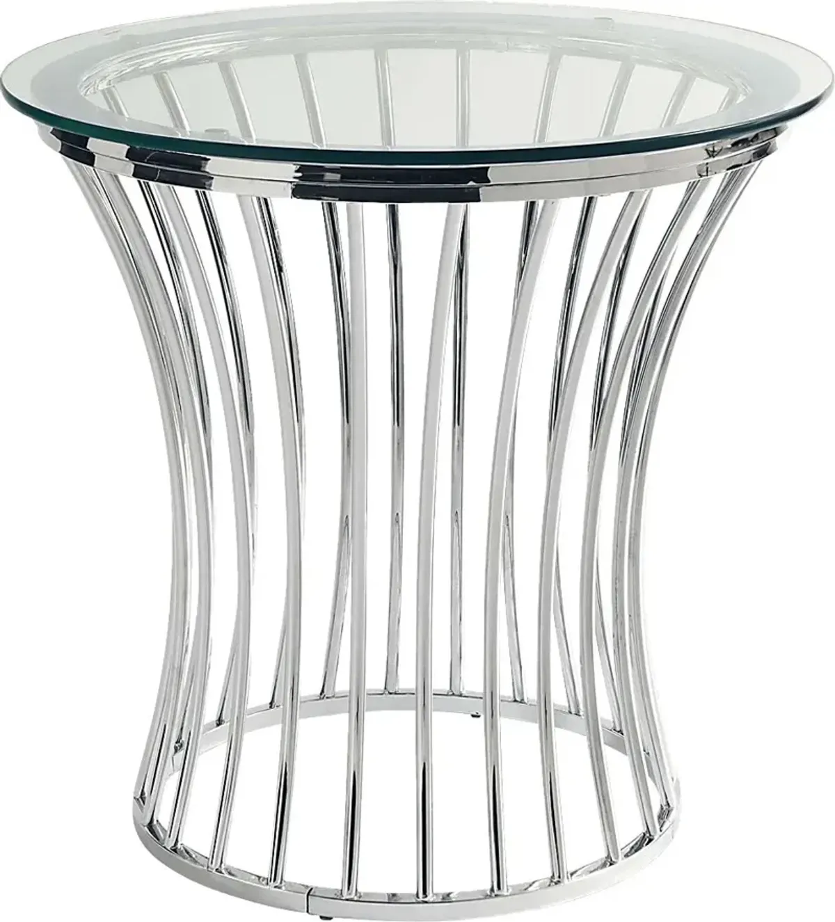Anebos Chrome End Table