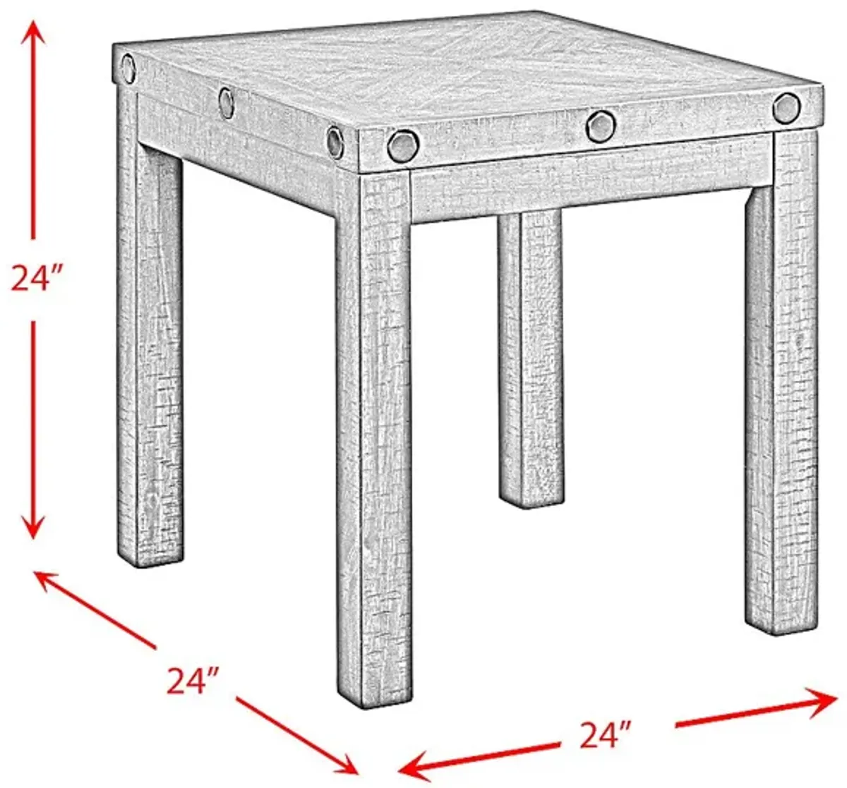 Nubiaa Charcoal End Table