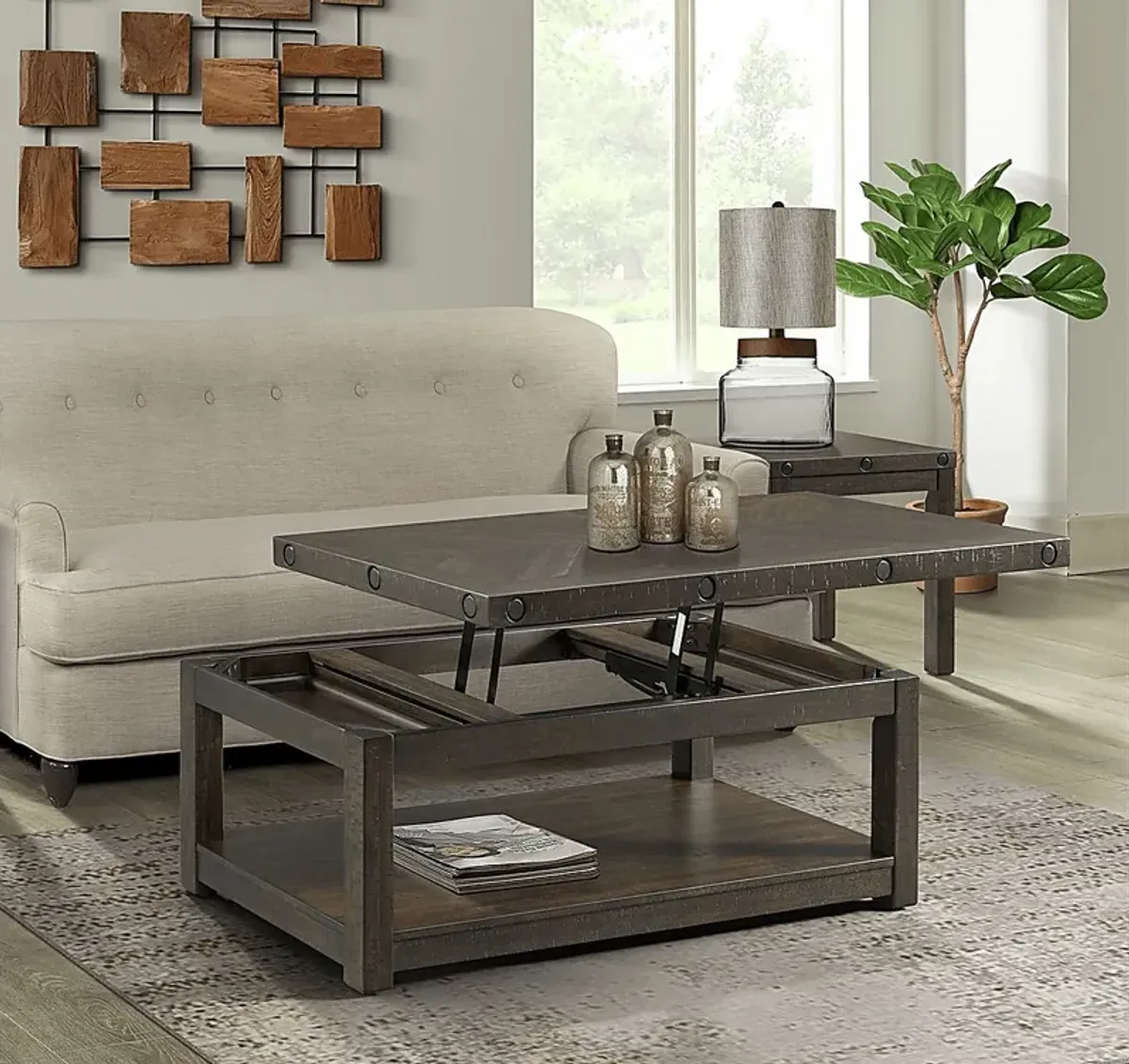 Nubiaa Charcoal End Table