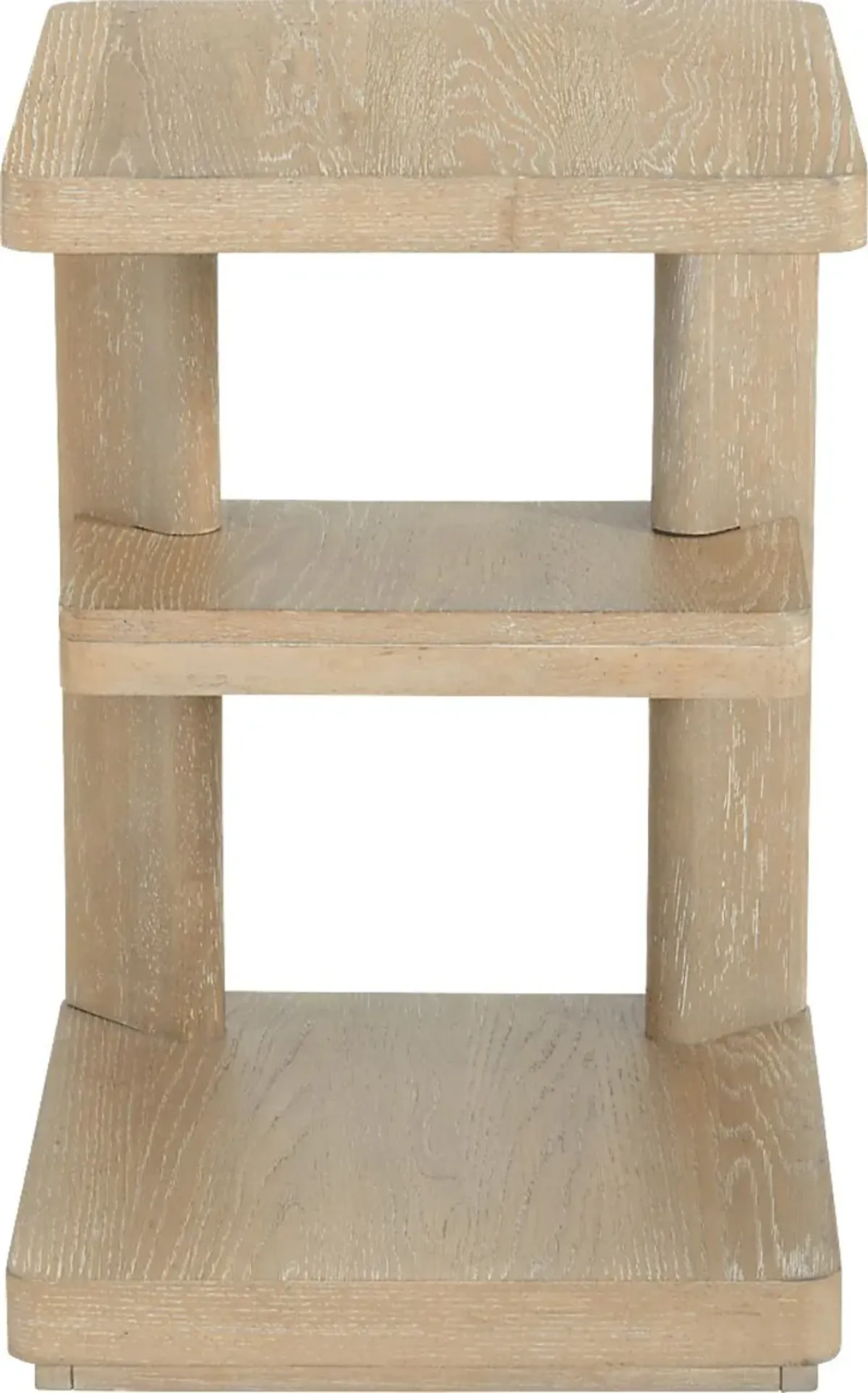 Hasia Beige Chairside Table