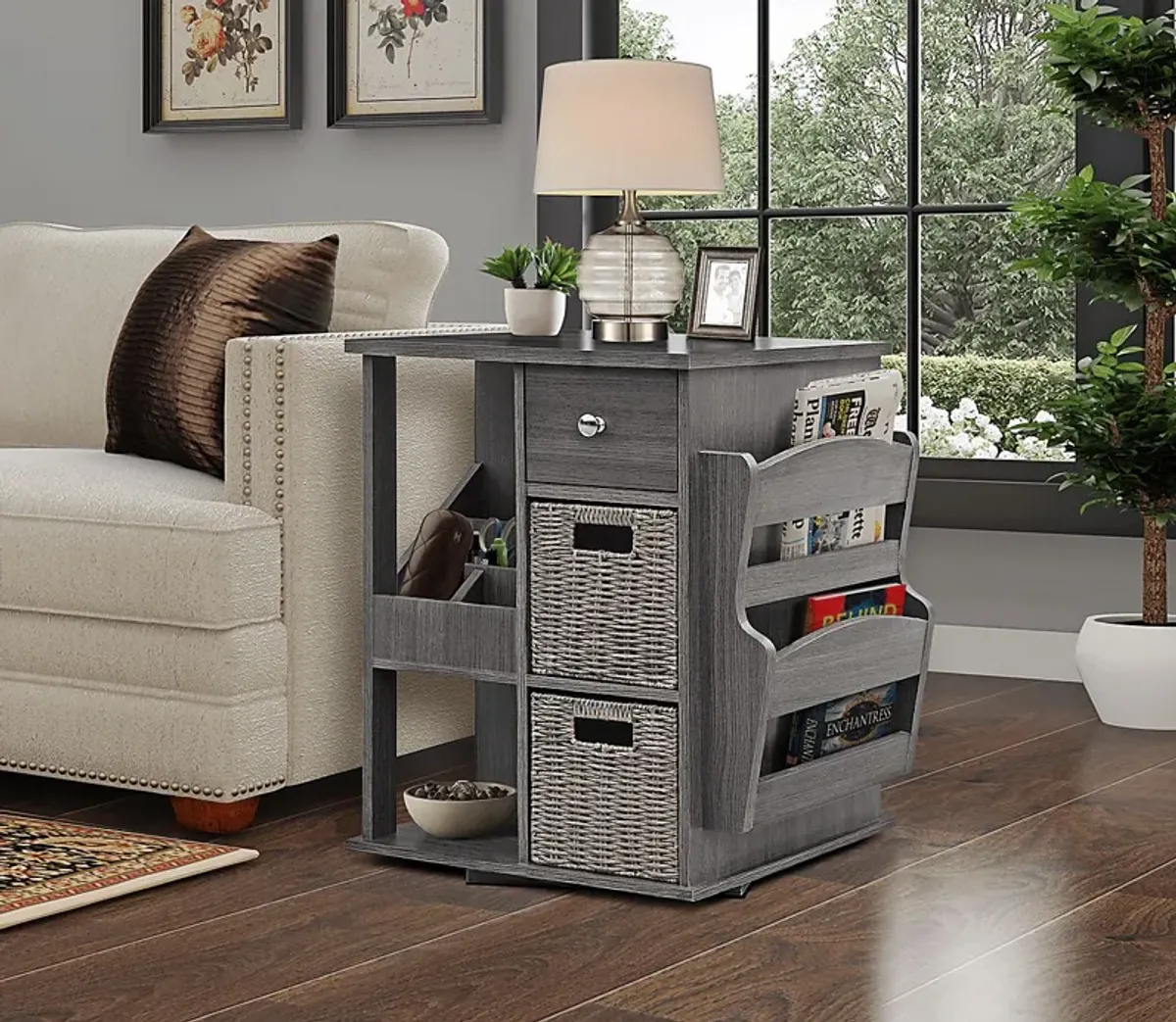 Orinia Gray End Table