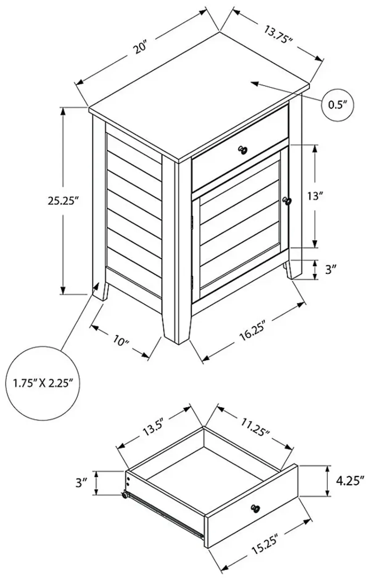 Folen Green End Table