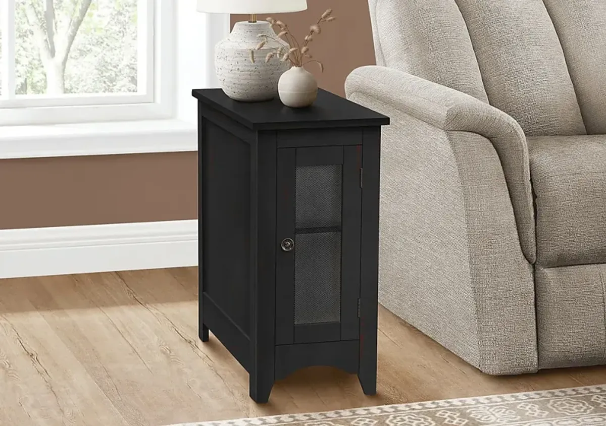 Serin Black End Table