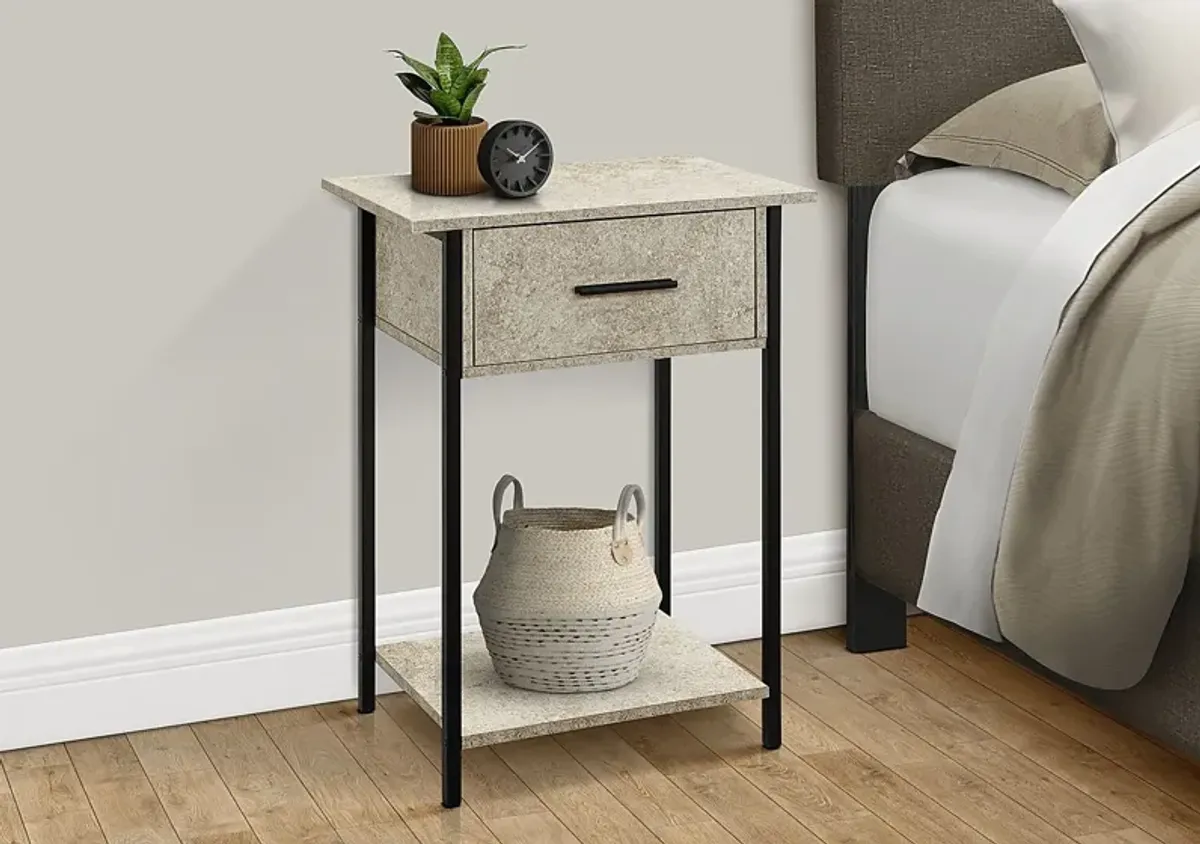 Rankiny Cream End Table