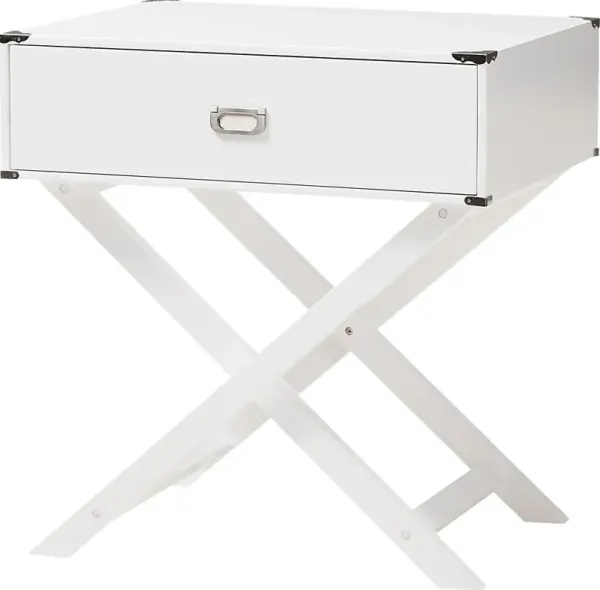 Tidustries White End Table