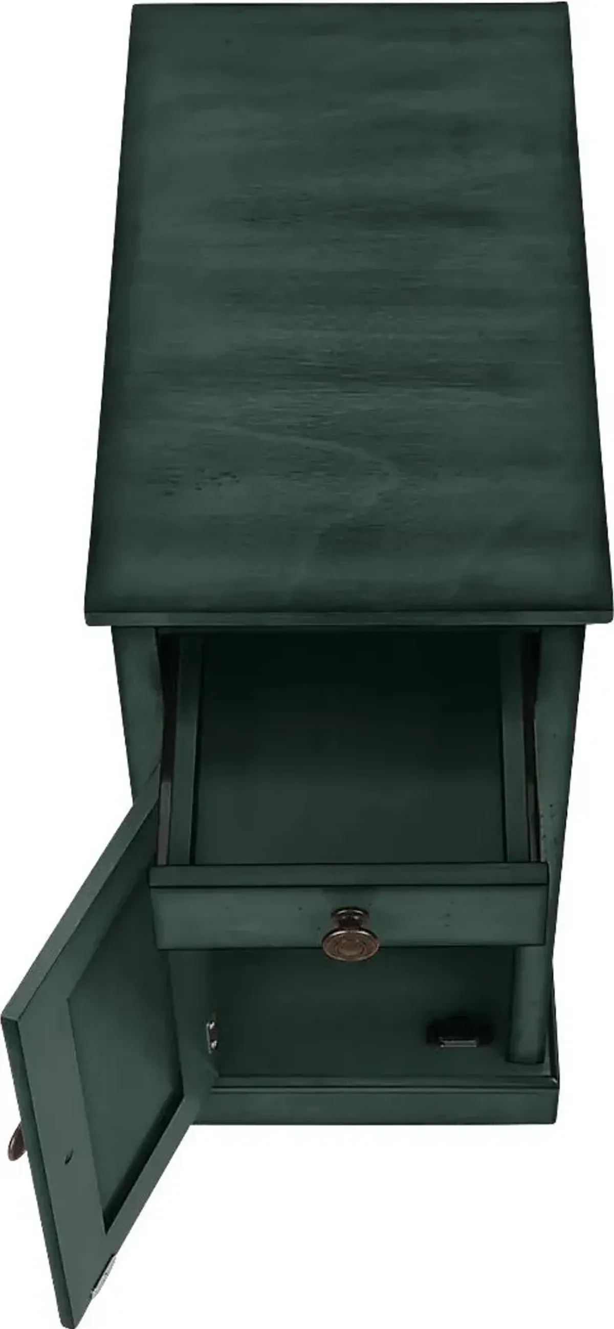 Hooktube Dark Blue Nightstand