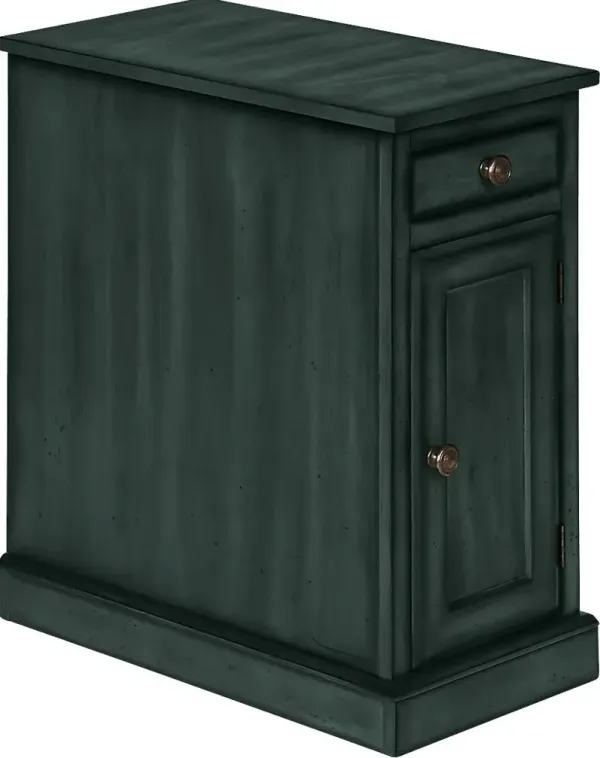 Hooktube Dark Blue Nightstand