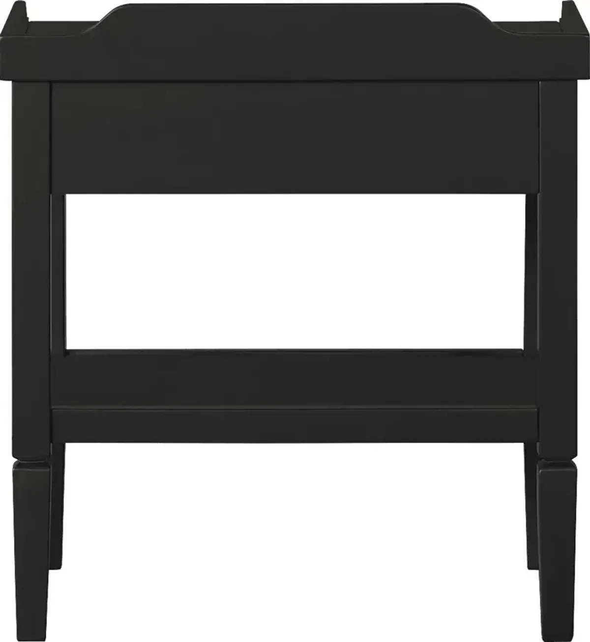 Alnis Black End Table