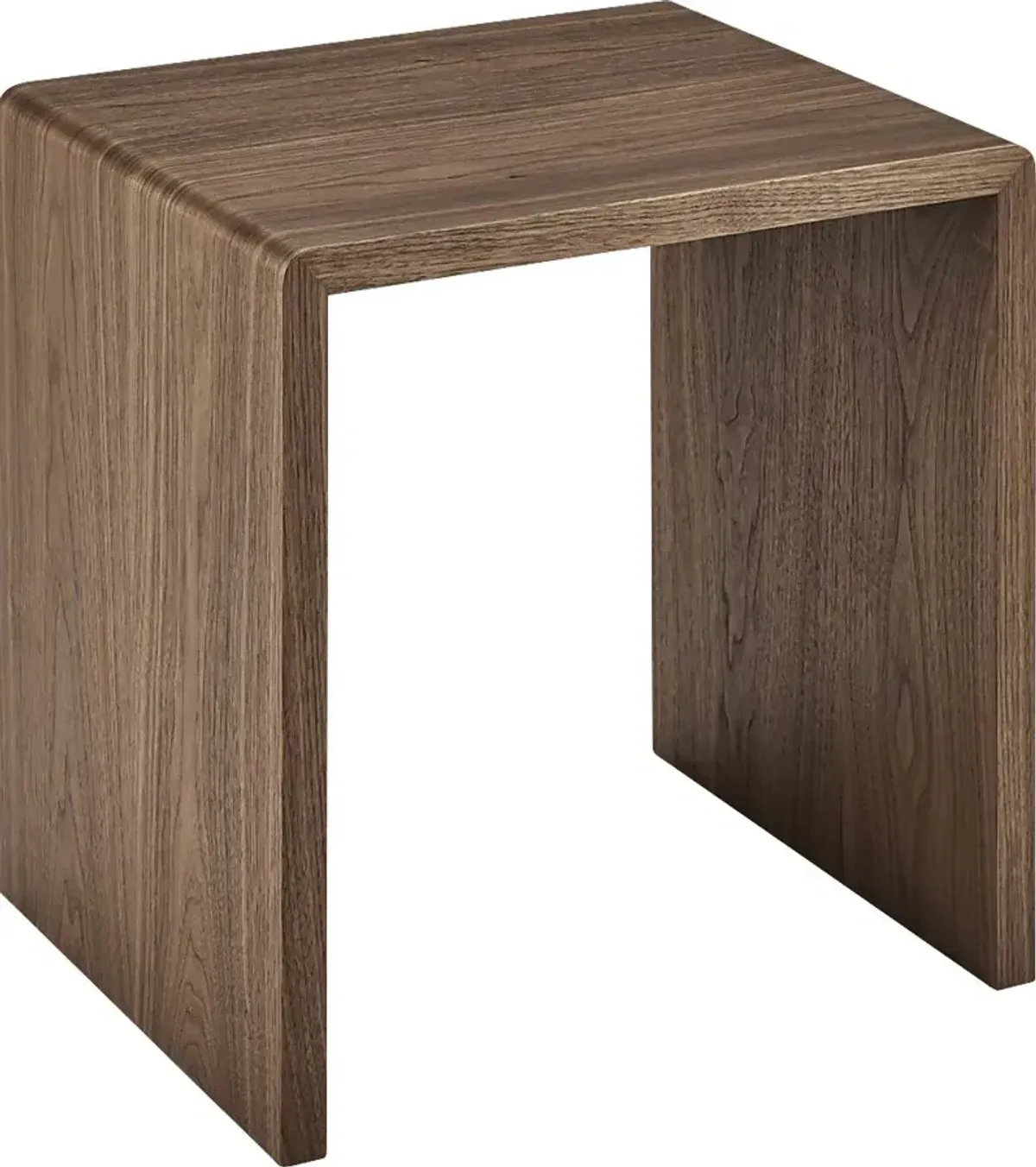 Hatchbar Walnut Brown Nesting End Table, Set of 2