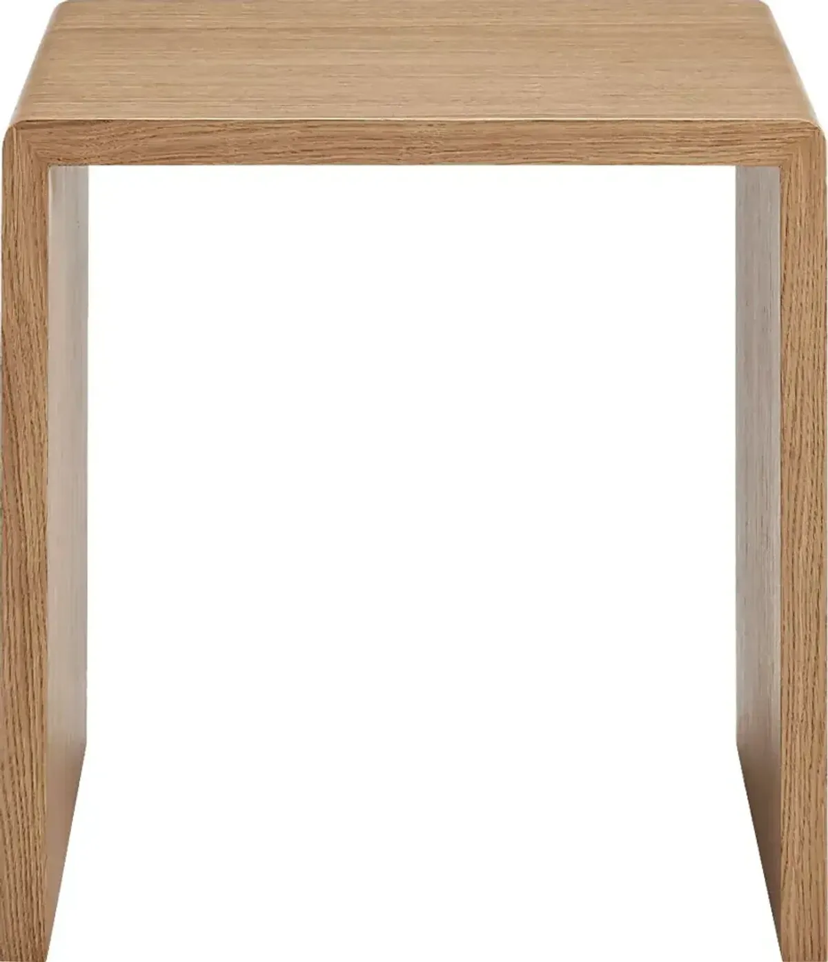 Hatchbar Oak Brown Nesting End Table, Set of 2