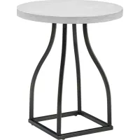 Wylaw White End Table