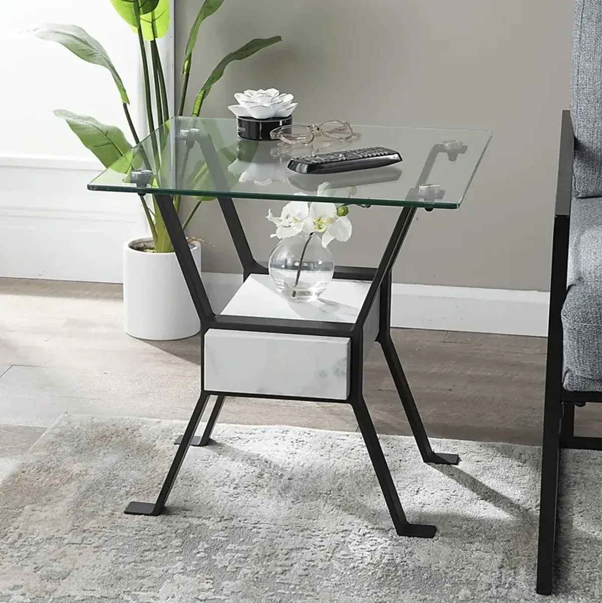 Willowglen Black End Table