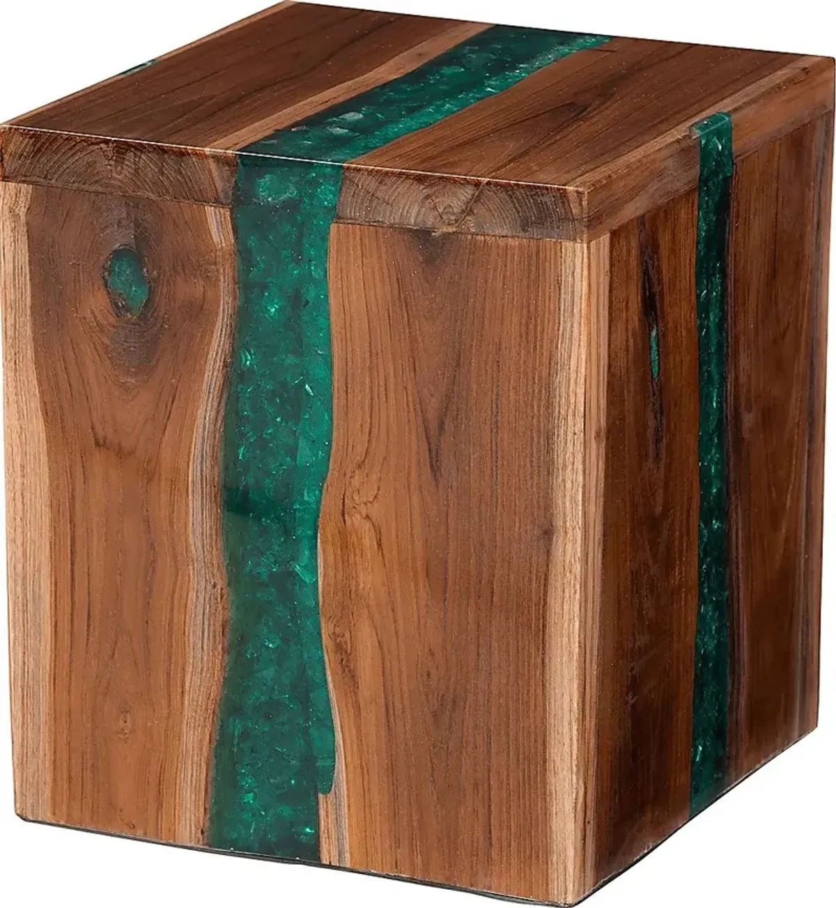 Pearlstone Brown Square End Table