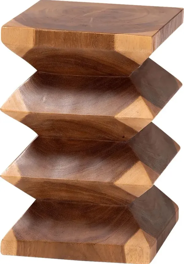 Wolftube Brown End Table