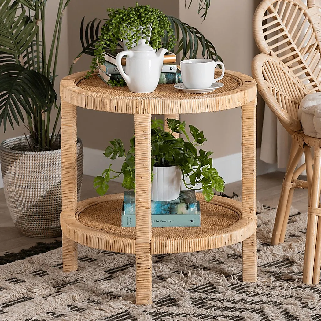 Reinert IV Brown End Table