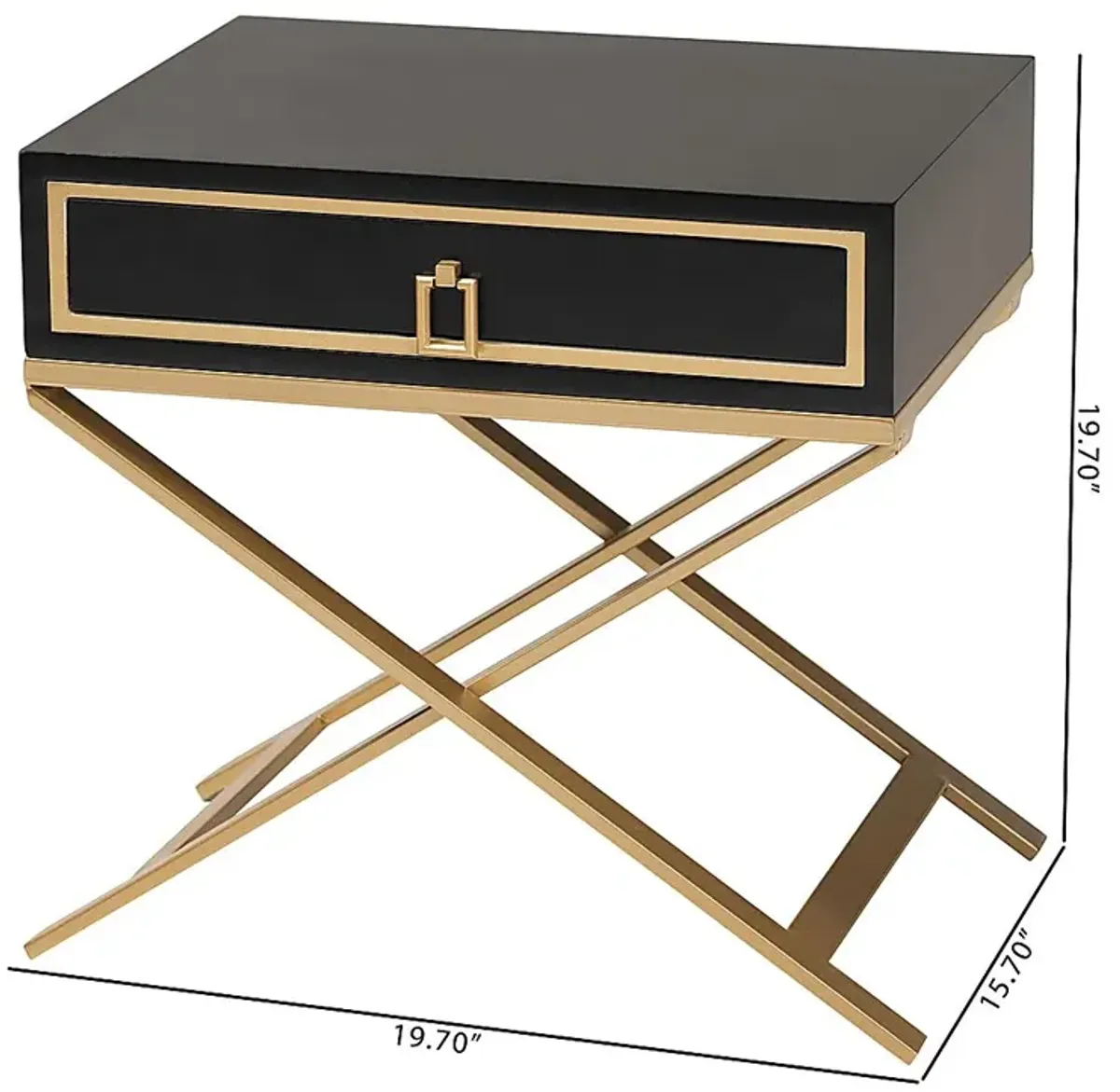 Sladky Black End Table