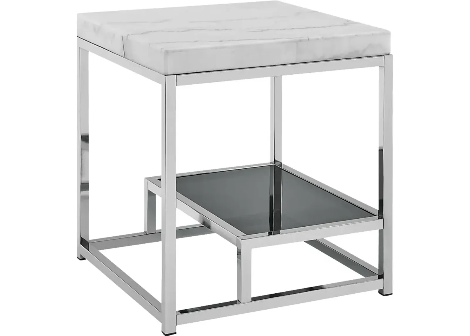 Brudertonas White End Table